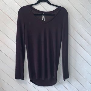 Purple long sleeve shirt